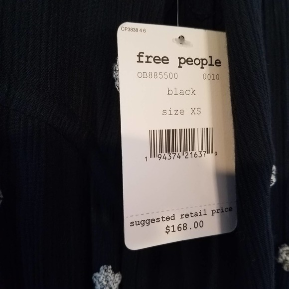 Free People Embroidered Fable Midi Dress boho - Picture 13 of 16